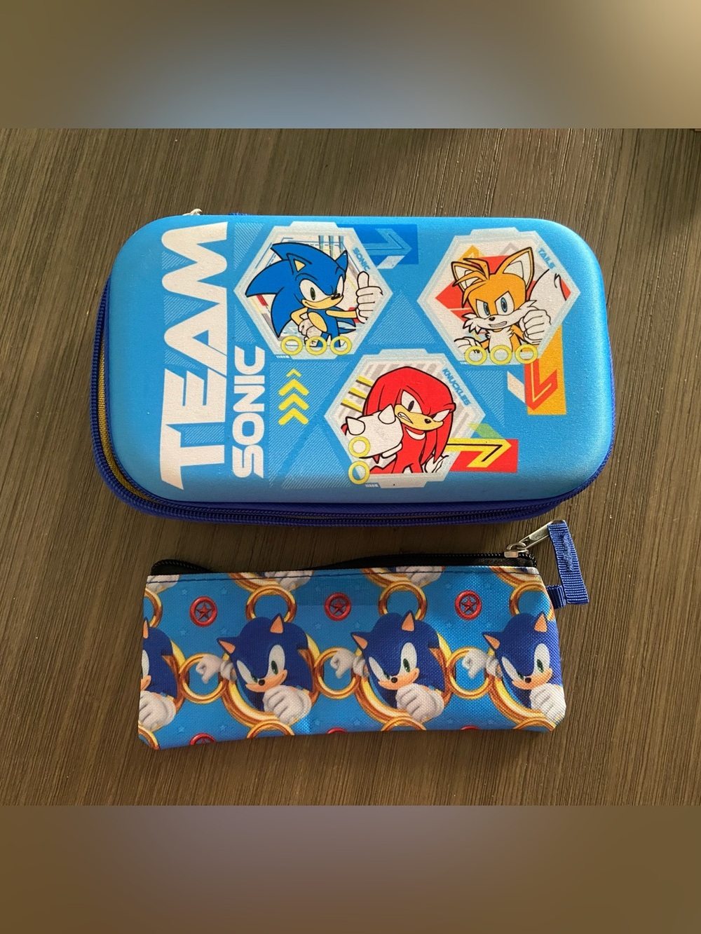 Team Sonic Blue Kids Pencil Case Set - Sonic the Hedgehog
